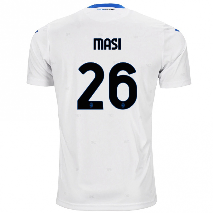 Niño Fútbol Camiseta Alberto Masi #26 Blanco 2ª Equipación 2024/25 Argentina