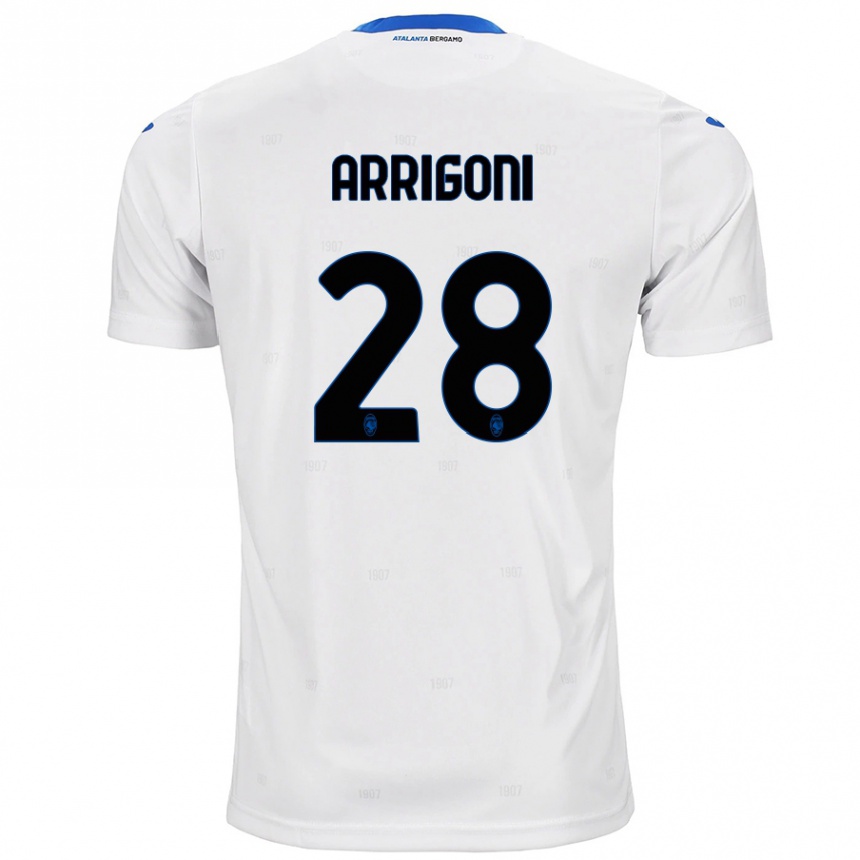 Niño Fútbol Camiseta Mattia Arrigoni #28 Blanco 2ª Equipación 2024/25 Argentina