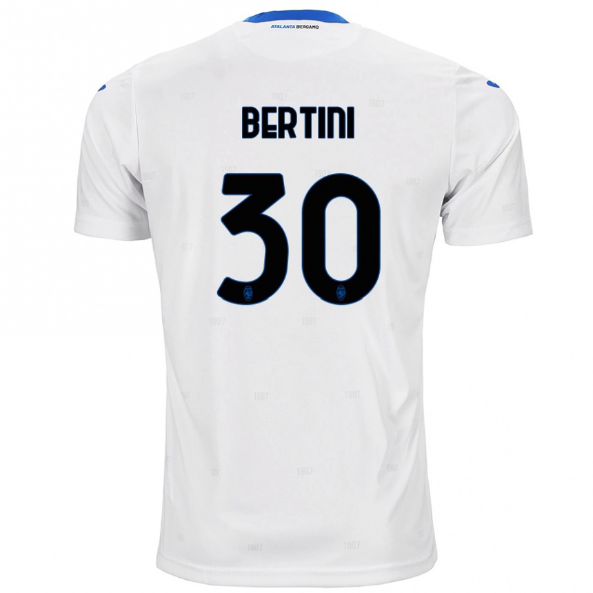 Niño Fútbol Camiseta Tommaso Bertini #30 Blanco 2ª Equipación 2024/25 Argentina