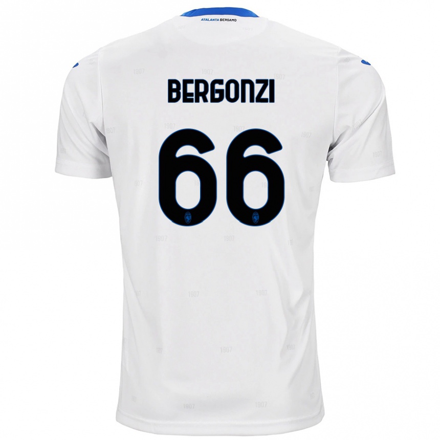 Niño Fútbol Camiseta Federico Bergonzi #66 Blanco 2ª Equipación 2024/25 Argentina