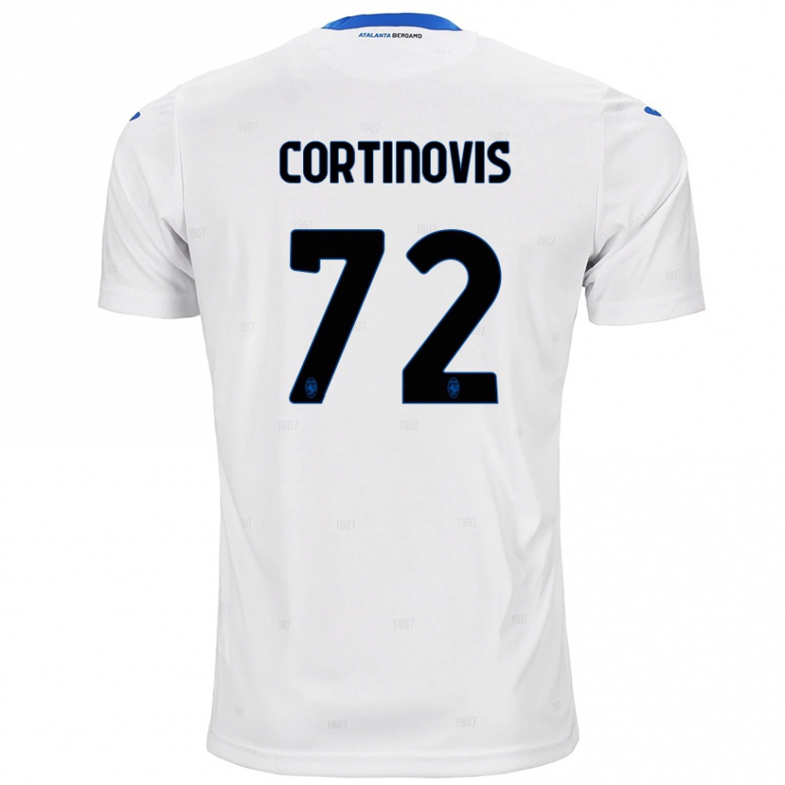 Niño Fútbol Camiseta Alessandro Cortinovis #72 Blanco 2ª Equipación 2024/25 Argentina