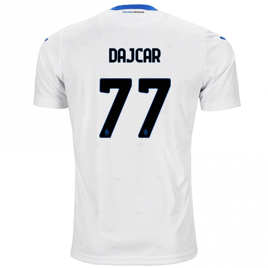 Niño Fútbol Camiseta Matevz Dajcar #77 Blanco 2ª Equipación 2024/25 Argentina