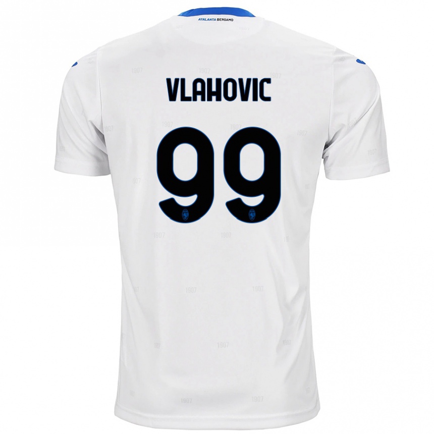 Niño Fútbol Camiseta Vanja Vlahovic #99 Blanco 2ª Equipación 2024/25 Argentina