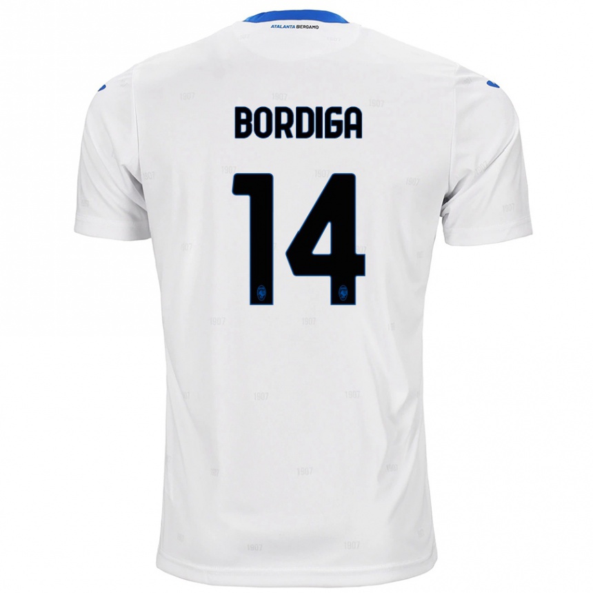 Niño Fútbol Camiseta Michele Bordiga #14 Blanco 2ª Equipación 2024/25 Argentina