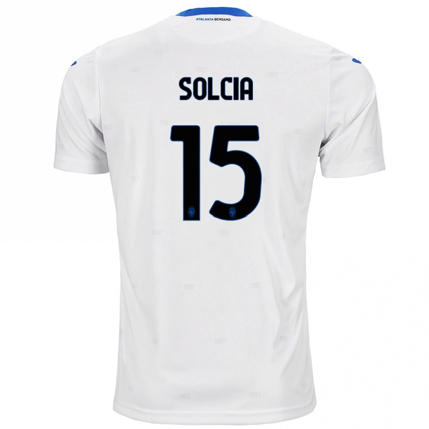 Niño Fútbol Camiseta Daniele Solcia #15 Blanco 2ª Equipación 2024/25 Argentina