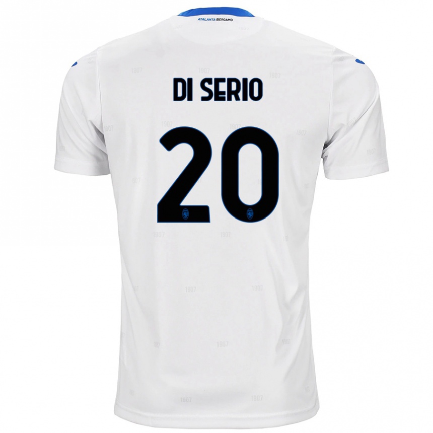 Niño Fútbol Camiseta Giuseppe Di Serio #20 Blanco 2ª Equipación 2024/25 Argentina