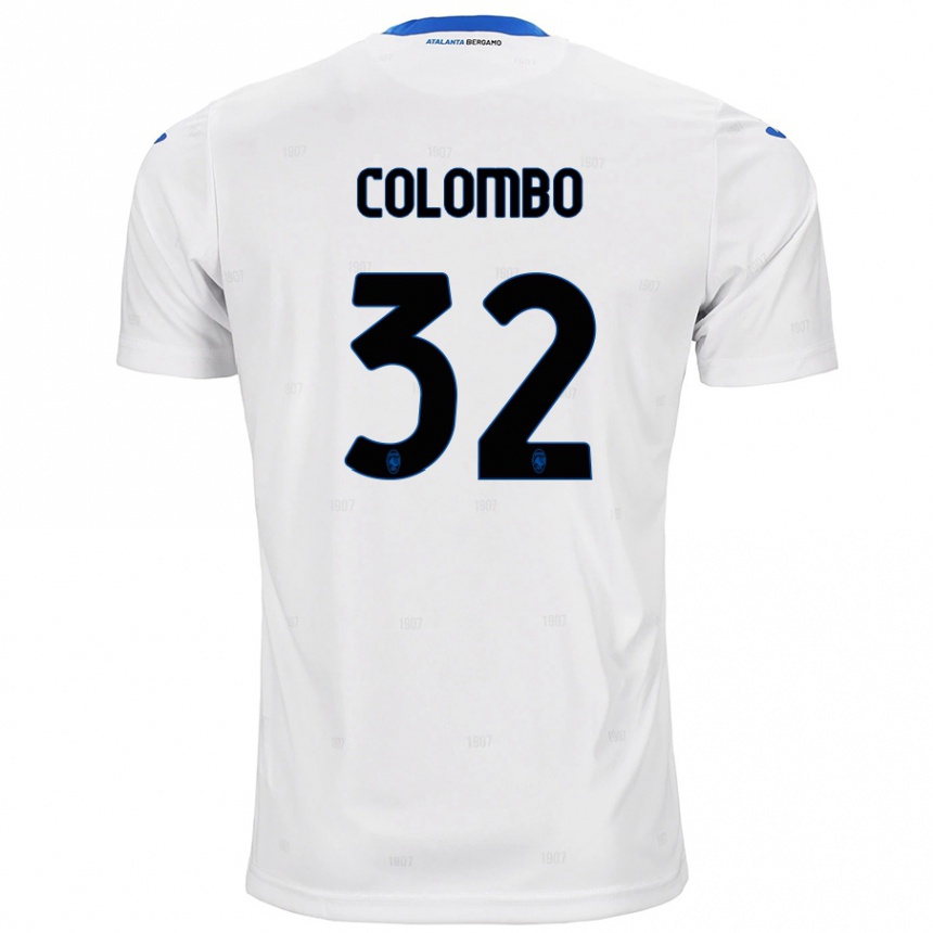 Niño Fútbol Camiseta Matteo Colombo #32 Blanco 2ª Equipación 2024/25 Argentina