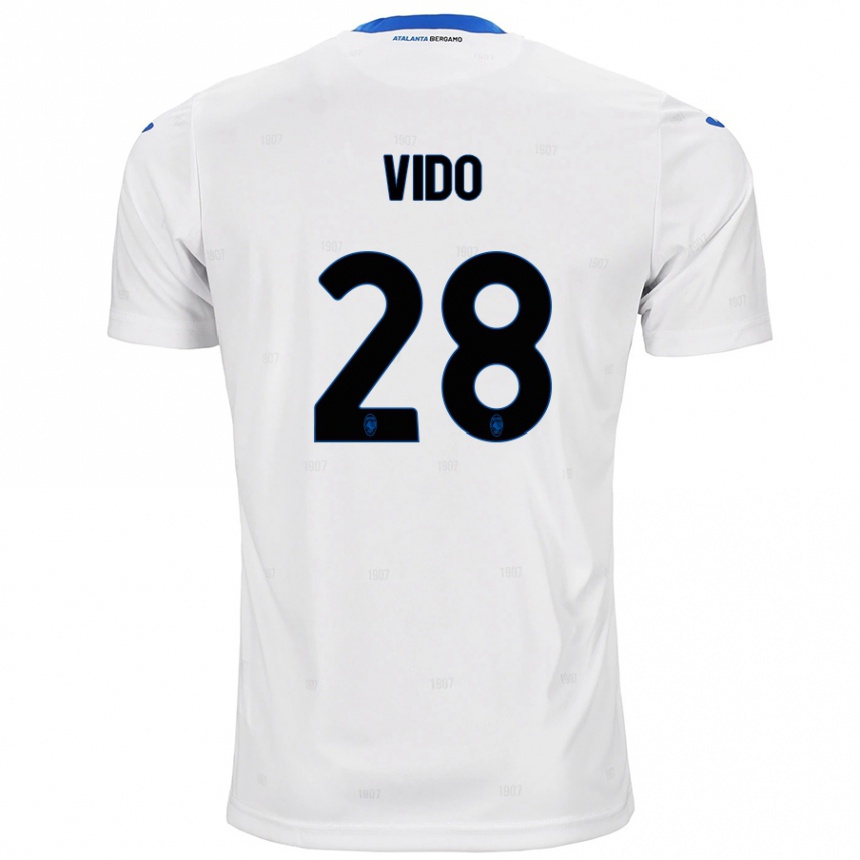 Niño Fútbol Camiseta Luca Vido #28 Blanco 2ª Equipación 2024/25 Argentina