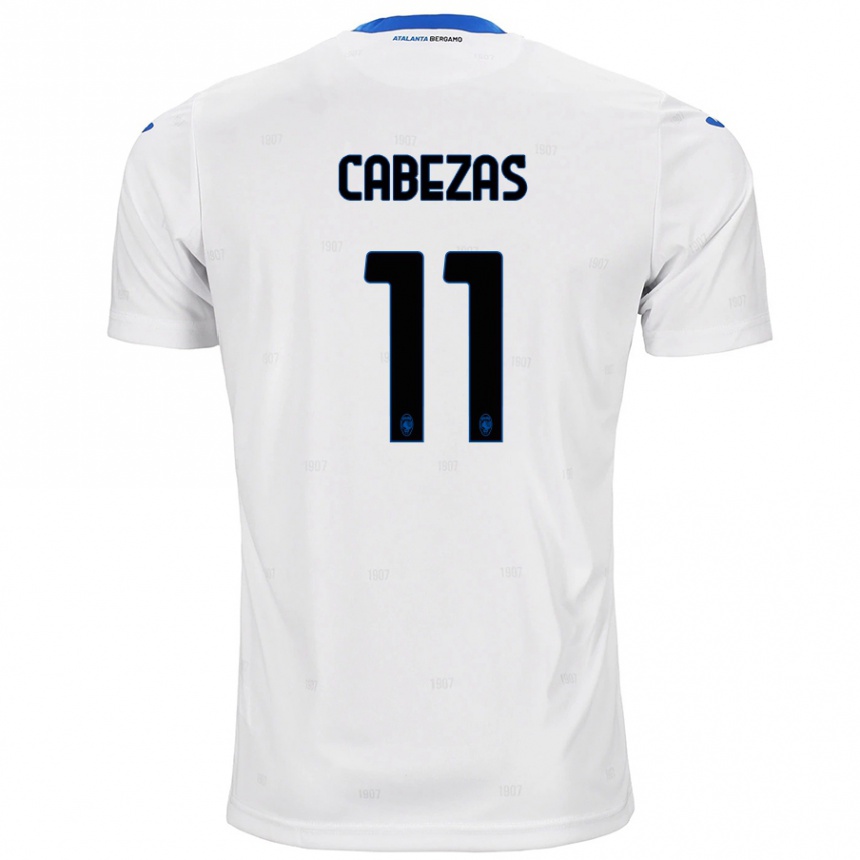 Niño Fútbol Camiseta Bryan Cabezas #11 Blanco 2ª Equipación 2024/25 Argentina