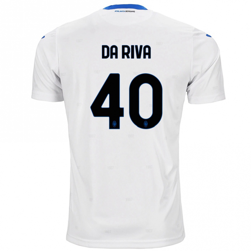 Niño Fútbol Camiseta Jacopo Da Riva #40 Blanco 2ª Equipación 2024/25 Argentina