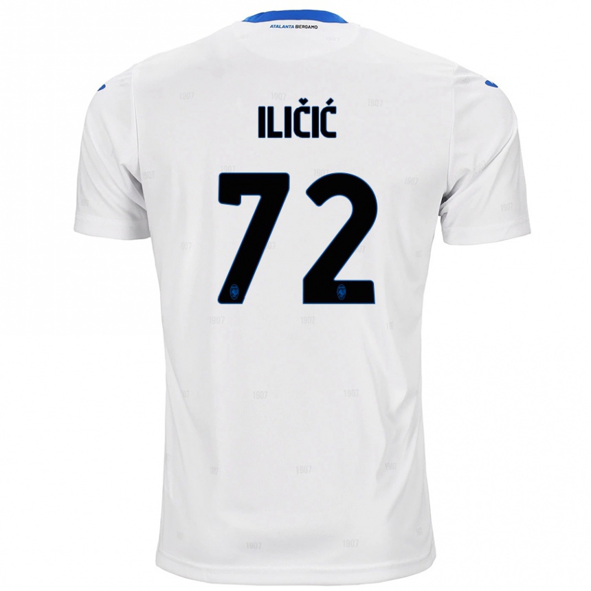 Niño Fútbol Camiseta Josip Ilicic #72 Blanco 2ª Equipación 2024/25 Argentina