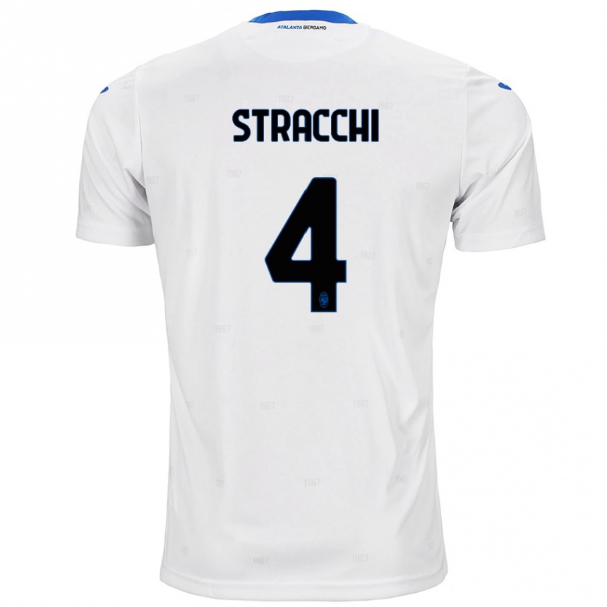 Niño Fútbol Camiseta Daniela Stracchi #4 Blanco 2ª Equipación 2024/25 Argentina