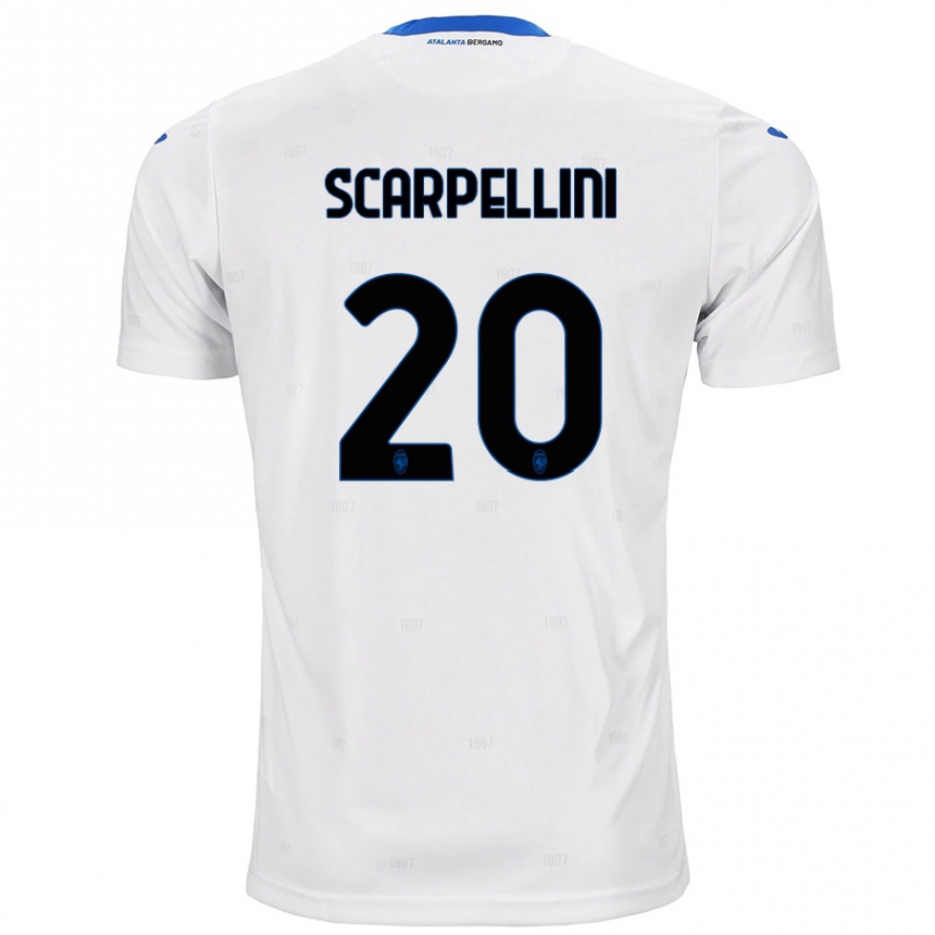 Niño Fútbol Camiseta Andrea Scarpellini #20 Blanco 2ª Equipación 2024/25 Argentina