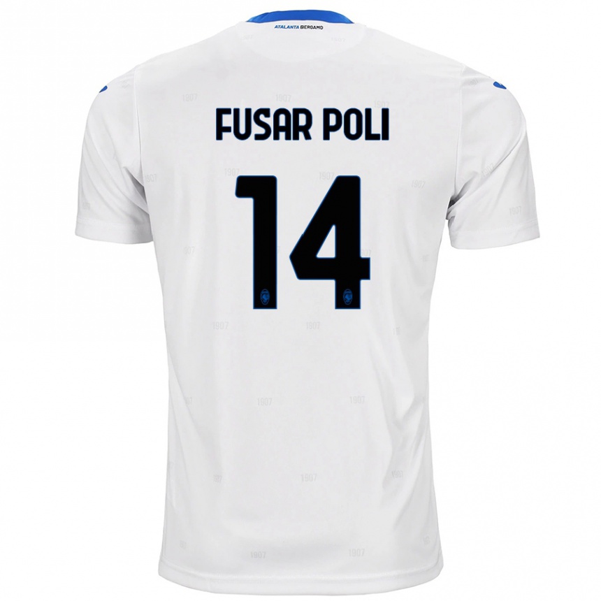 Niño Fútbol Camiseta Giulia Fusar Poli #14 Blanco 2ª Equipación 2024/25 Argentina