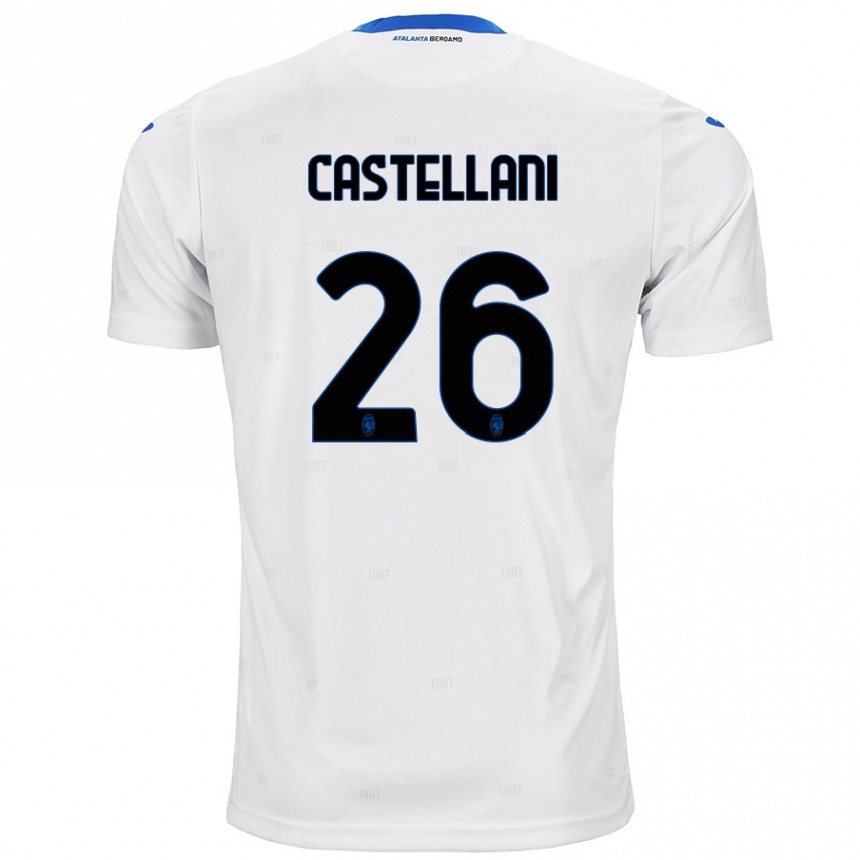 Niño Fútbol Camiseta Eleonora Castellani #26 Blanco 2ª Equipación 2024/25 Argentina