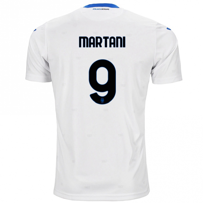 Niño Fútbol Camiseta Alice Martani #9 Blanco 2ª Equipación 2024/25 Argentina