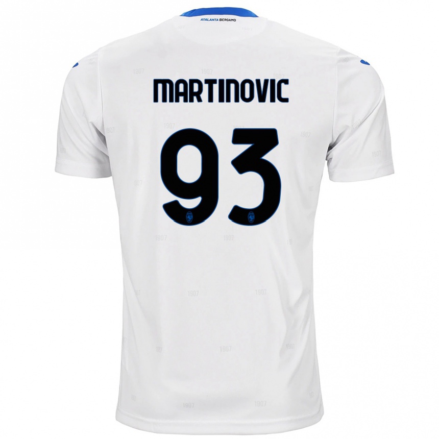 Niño Fútbol Camiseta Melania Martinovic #93 Blanco 2ª Equipación 2024/25 Argentina