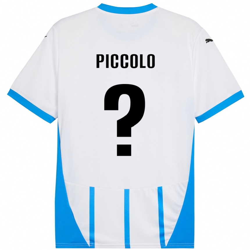 Niño Fútbol Camiseta Peter Piccolo #0 Blanco Azul 2ª Equipación 2024/25 Argentina