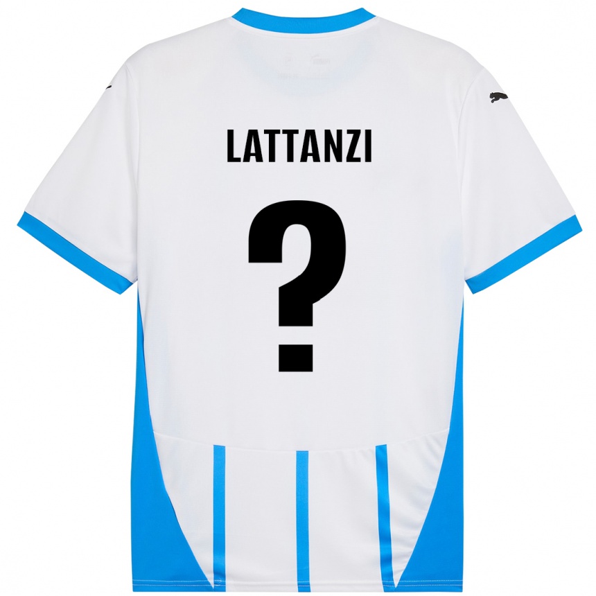 Niño Fútbol Camiseta Luca Lattanzi #0 Blanco Azul 2ª Equipación 2024/25 Argentina