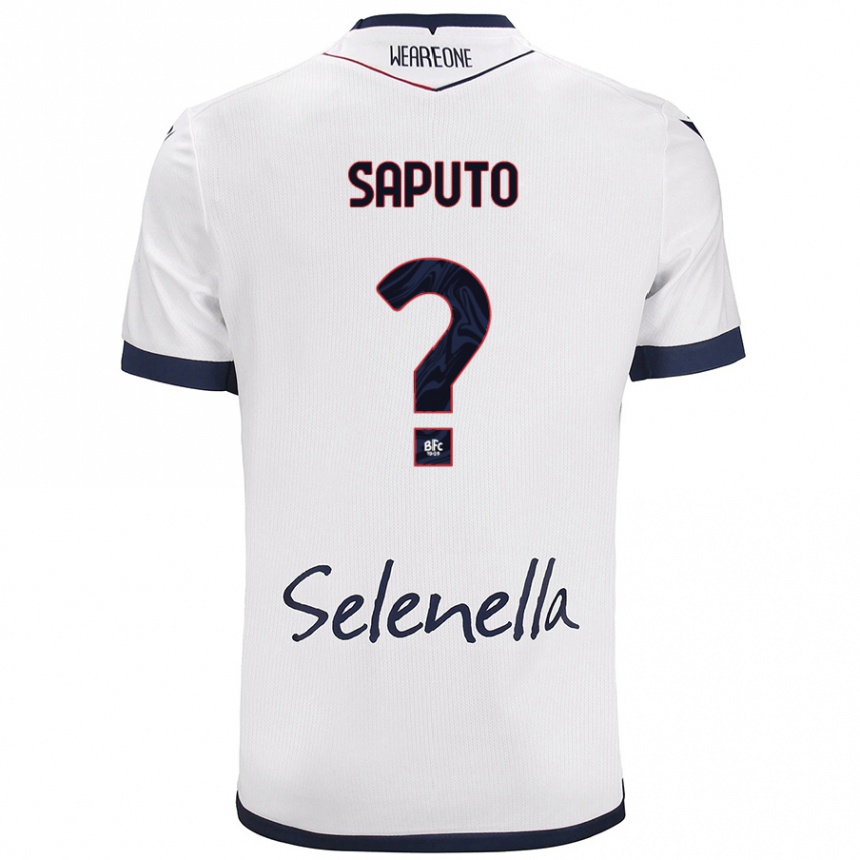 Niño Fútbol Camiseta Jesse Saputo #0 Blanco Azul Real 2ª Equipación 2024/25 Argentina