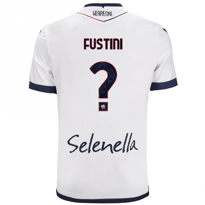 Niño Fútbol Camiseta Kevin Fustini #0 Blanco Azul Real 2ª Equipación 2024/25 Argentina