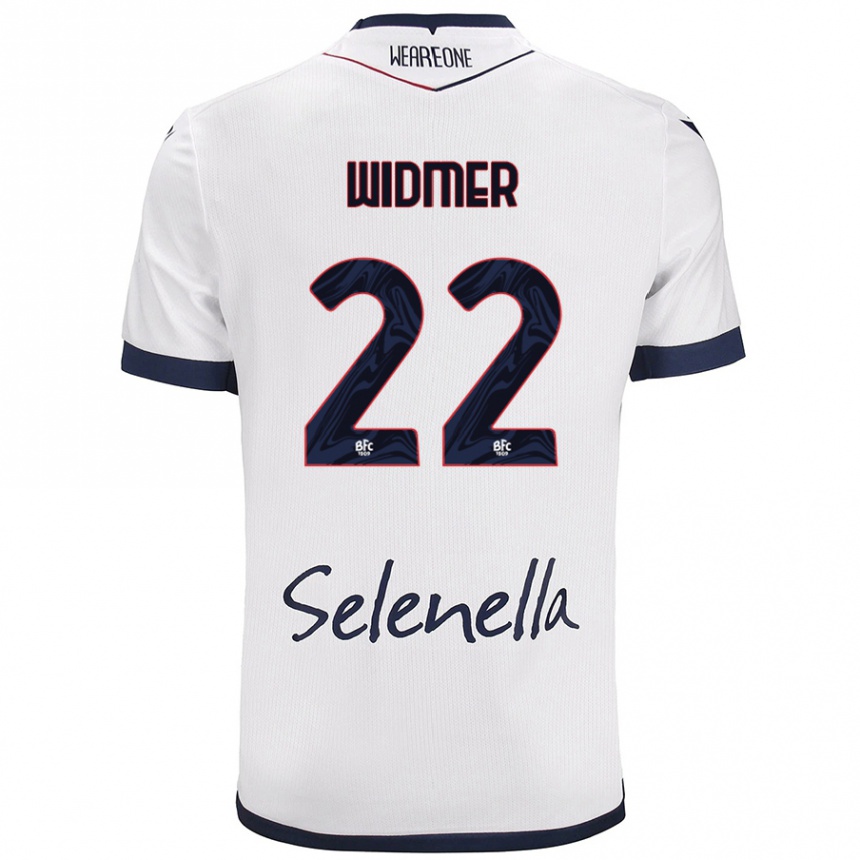 Niño Fútbol Camiseta Renato Widmer D’autilia #22 Blanco Azul Real 2ª Equipación 2024/25 Argentina