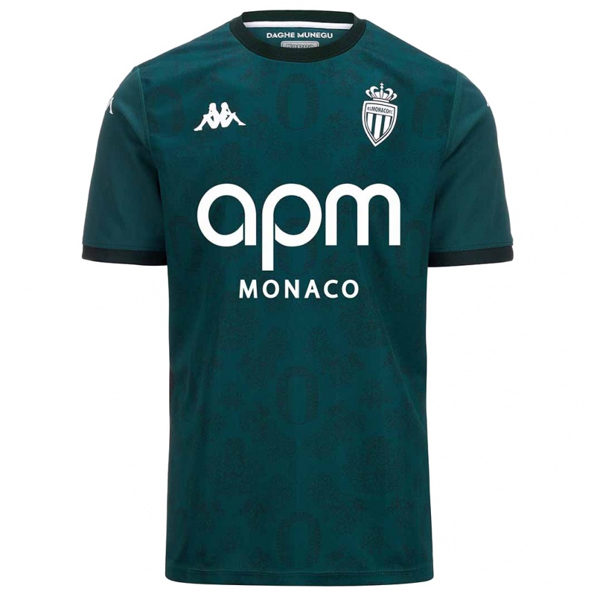 Niño Fútbol Camiseta Su Nombre #0 Verde Oscuro 2ª Equipación 2024/25 Argentina