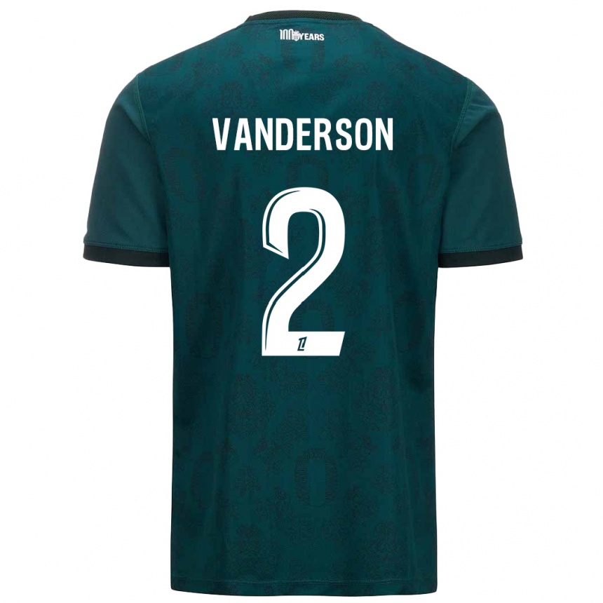 Niño Fútbol Camiseta Vanderson #2 Verde Oscuro 2ª Equipación 2024/25 Argentina