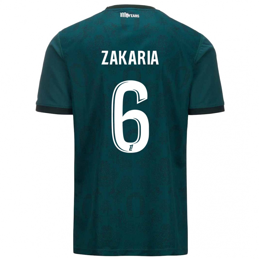 Niño Fútbol Camiseta Denis Zakaria #6 Verde Oscuro 2ª Equipación 2024/25 Argentina