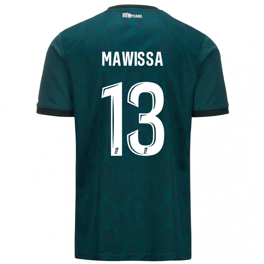 Niño Fútbol Camiseta Christian Mawissa Elebi #13 Verde Oscuro 2ª Equipación 2024/25 Argentina