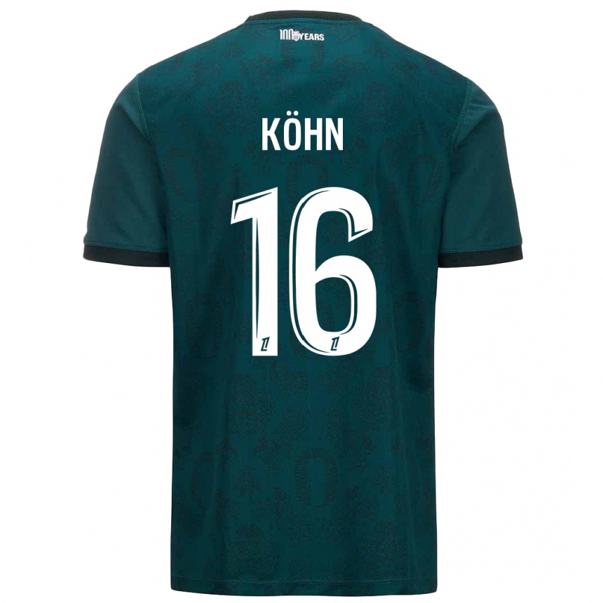 Niño Fútbol Camiseta Philipp Köhn #16 Verde Oscuro 2ª Equipación 2024/25 Argentina