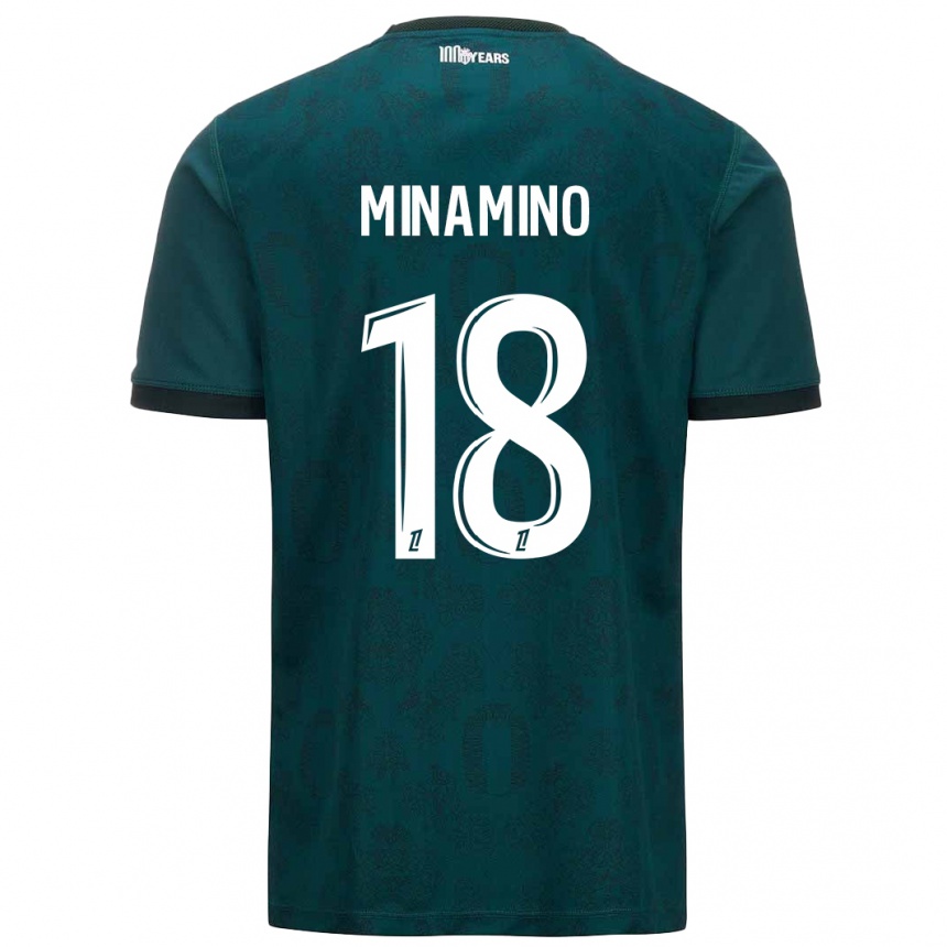 Niño Fútbol Camiseta Takumi Minamino #18 Verde Oscuro 2ª Equipación 2024/25 Argentina