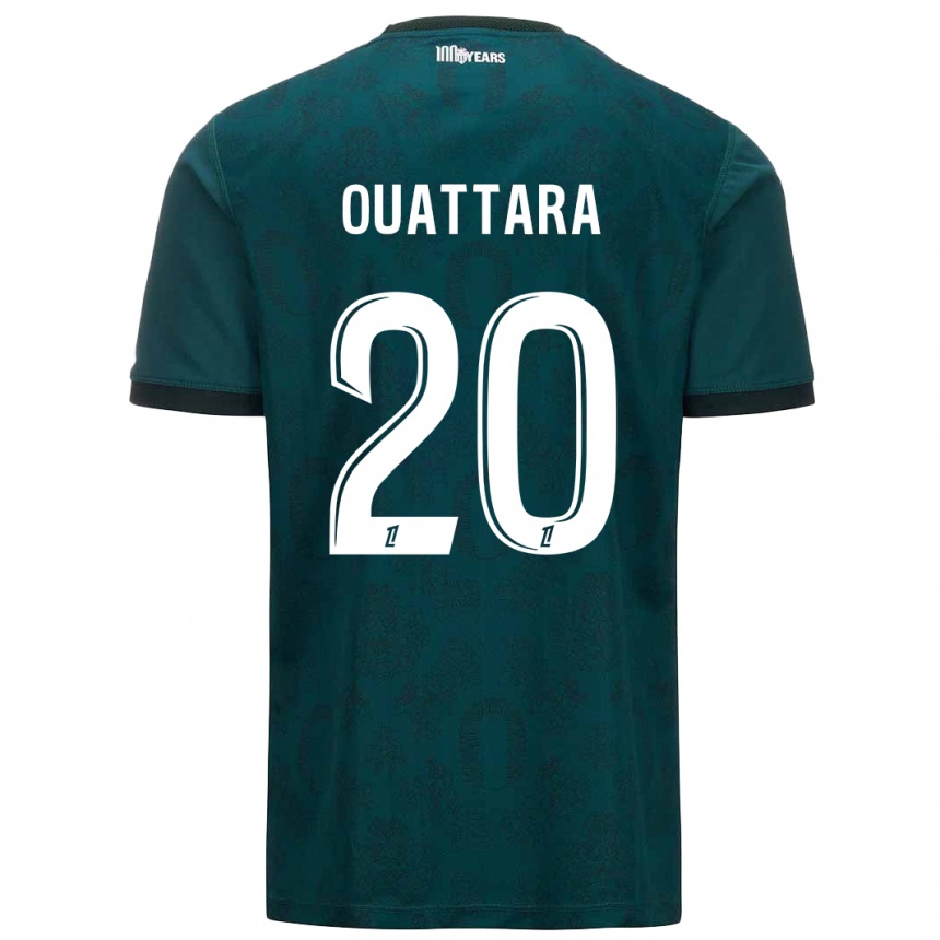 Niño Fútbol Camiseta Kassoum Ouattara #20 Verde Oscuro 2ª Equipación 2024/25 Argentina