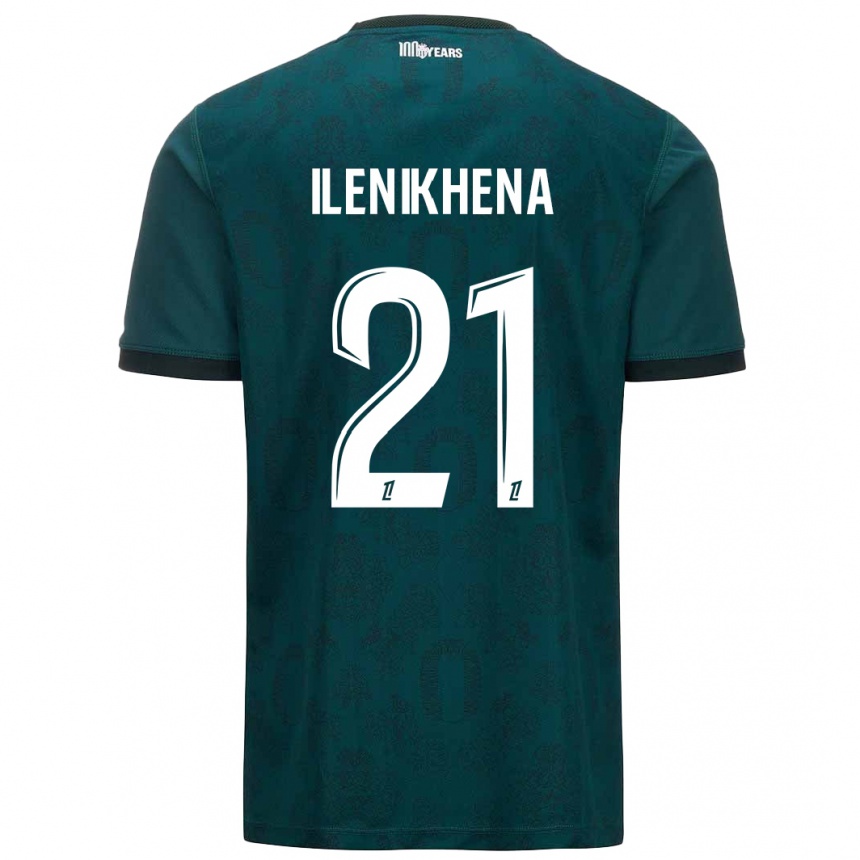 Niño Fútbol Camiseta George Ilenikhena #21 Verde Oscuro 2ª Equipación 2024/25 Argentina