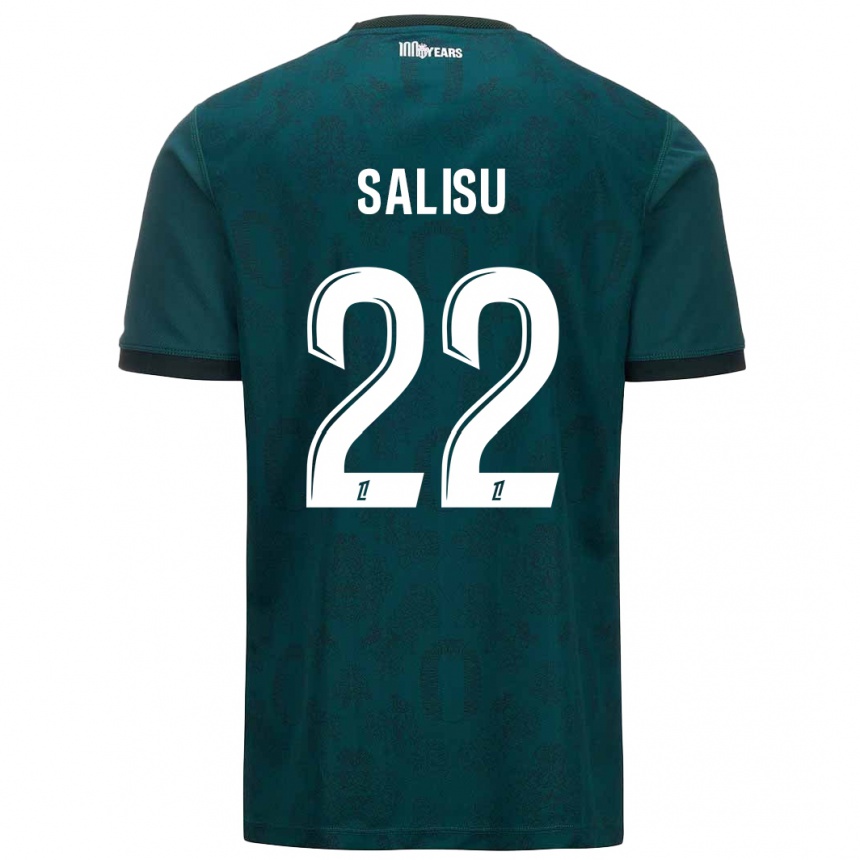 Niño Fútbol Camiseta Mohammed Salisu #22 Verde Oscuro 2ª Equipación 2024/25 Argentina