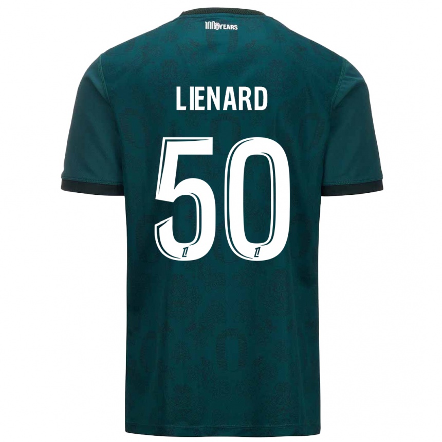 Niño Fútbol Camiseta Yann Lienard #50 Verde Oscuro 2ª Equipación 2024/25 Argentina