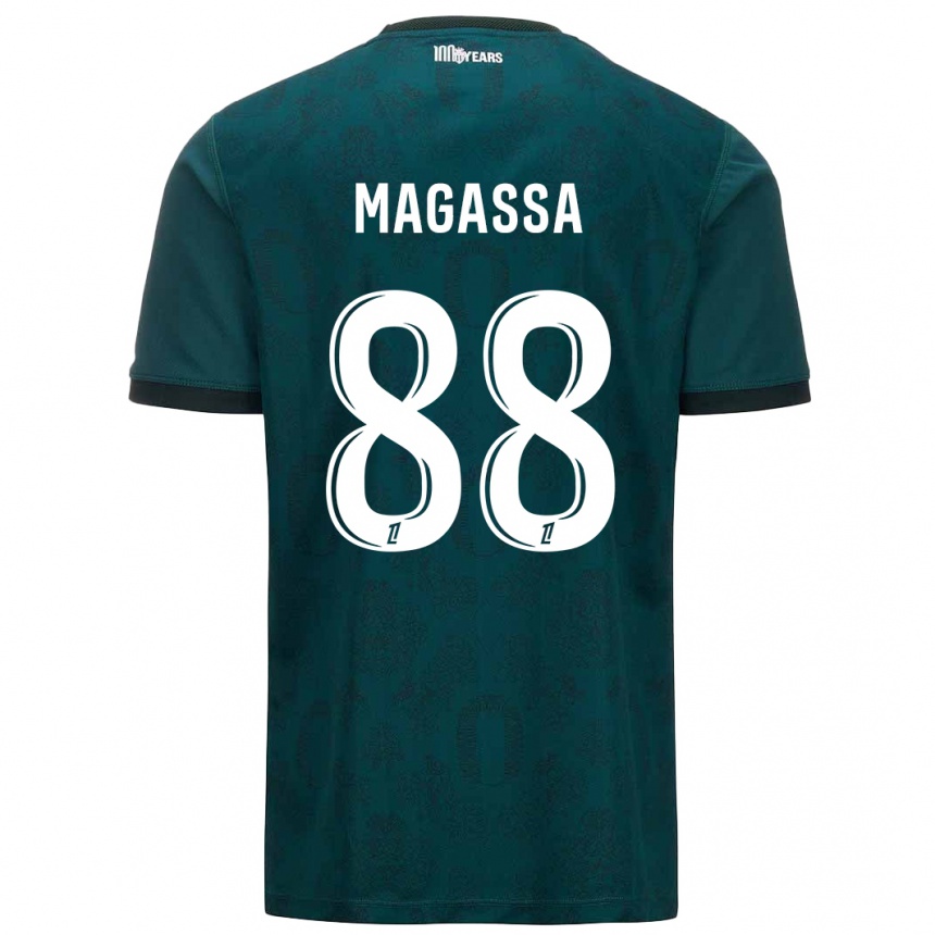 Niño Fútbol Camiseta Soungoutou Magassa #88 Verde Oscuro 2ª Equipación 2024/25 Argentina