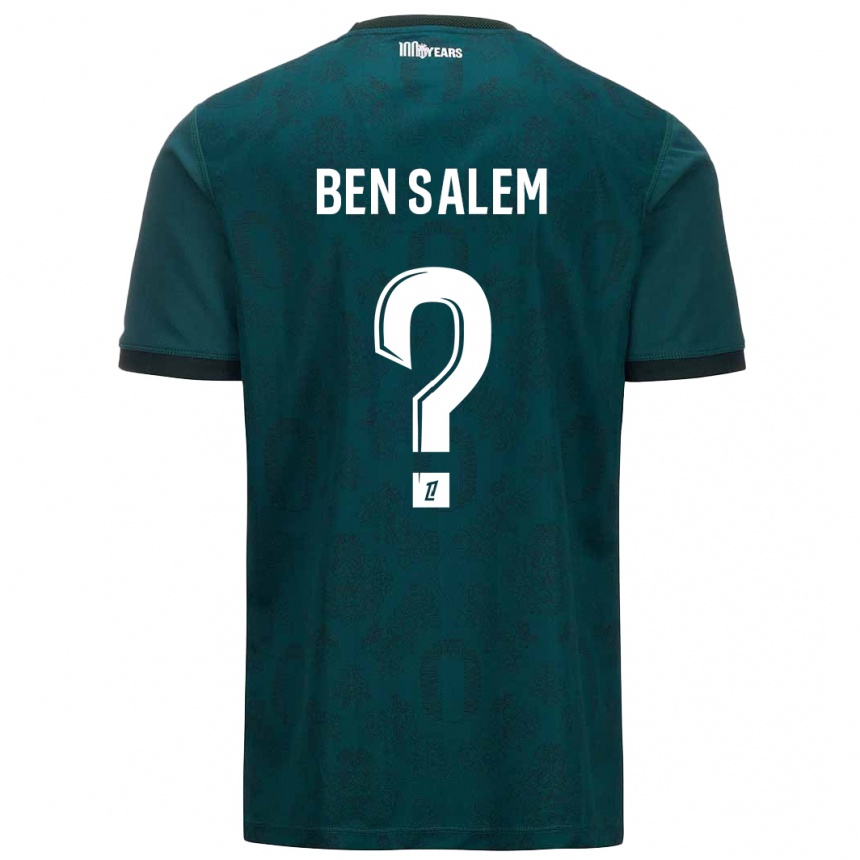 Niño Fútbol Camiseta Oualid Ben Salem #0 Verde Oscuro 2ª Equipación 2024/25 Argentina