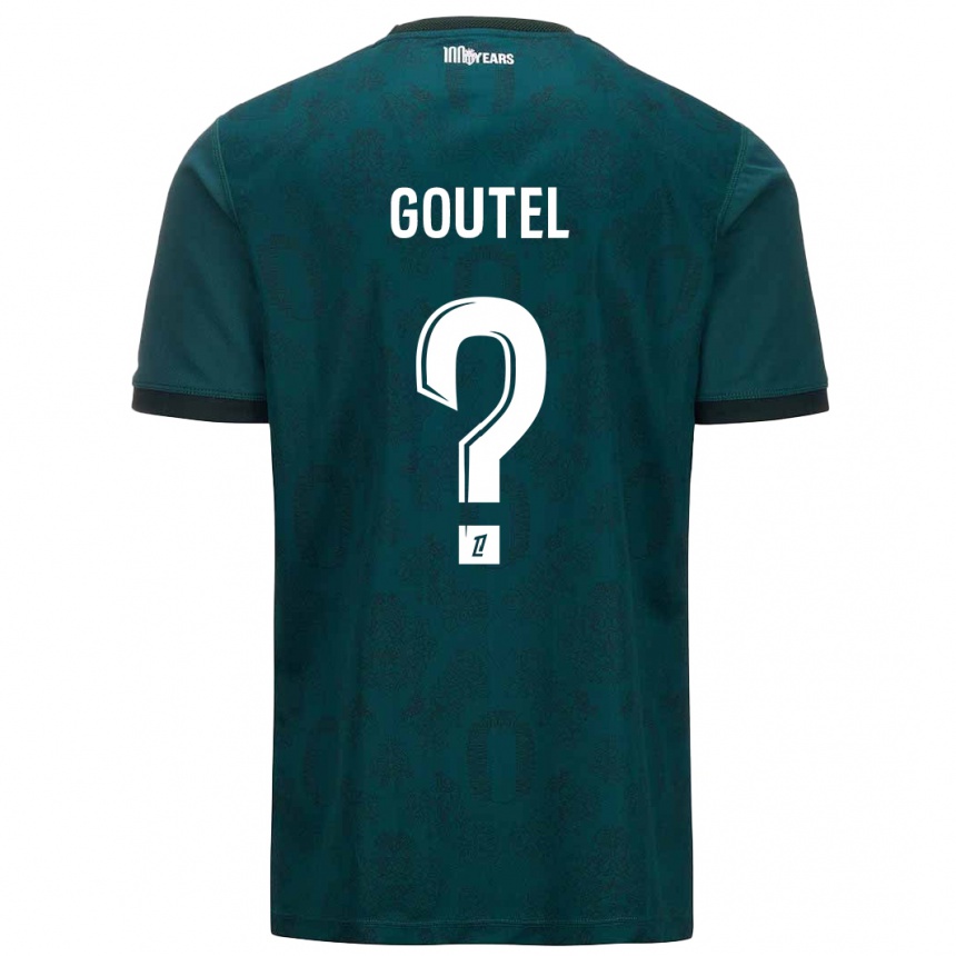 Niño Fútbol Camiseta Farid Goutel #0 Verde Oscuro 2ª Equipación 2024/25 Argentina