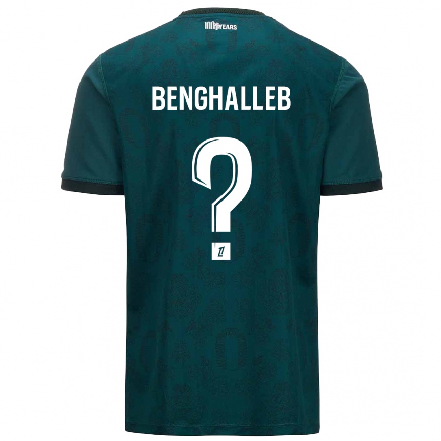 Niño Fútbol Camiseta Adam Benghalleb #0 Verde Oscuro 2ª Equipación 2024/25 Argentina