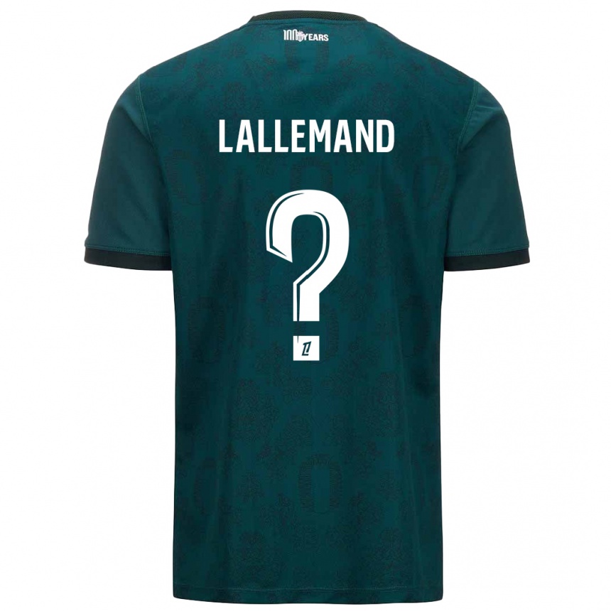 Niño Fútbol Camiseta Nassim Lallemand #0 Verde Oscuro 2ª Equipación 2024/25 Argentina