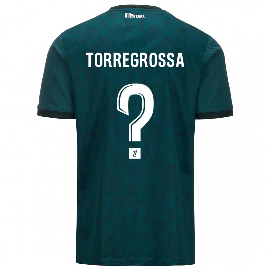 Niño Fútbol Camiseta Hugo Torregrossa #0 Verde Oscuro 2ª Equipación 2024/25 Argentina