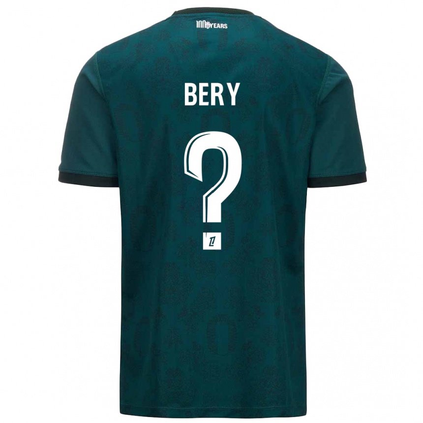 Niño Fútbol Camiseta Jules Bery #0 Verde Oscuro 2ª Equipación 2024/25 Argentina