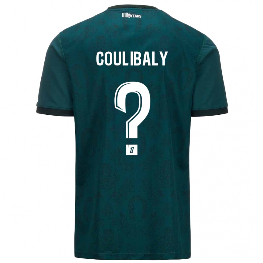 Niño Fútbol Camiseta Mamadou Coulibaly #0 Verde Oscuro 2ª Equipación 2024/25 Argentina