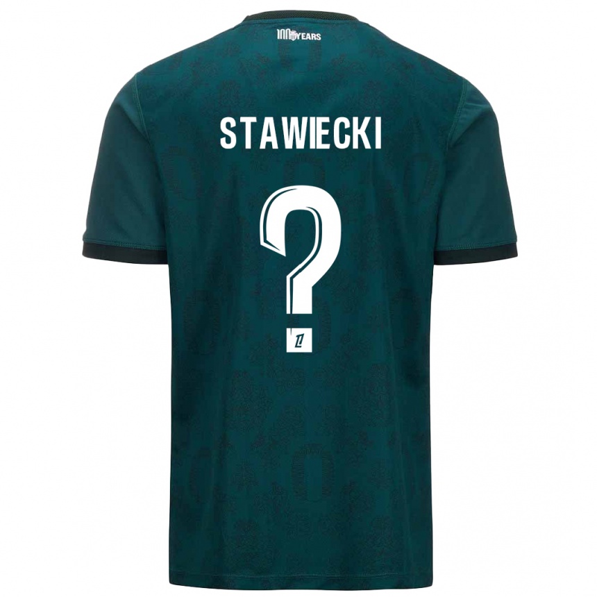 Niño Fútbol Camiseta Jules Stawiecki #0 Verde Oscuro 2ª Equipación 2024/25 Argentina