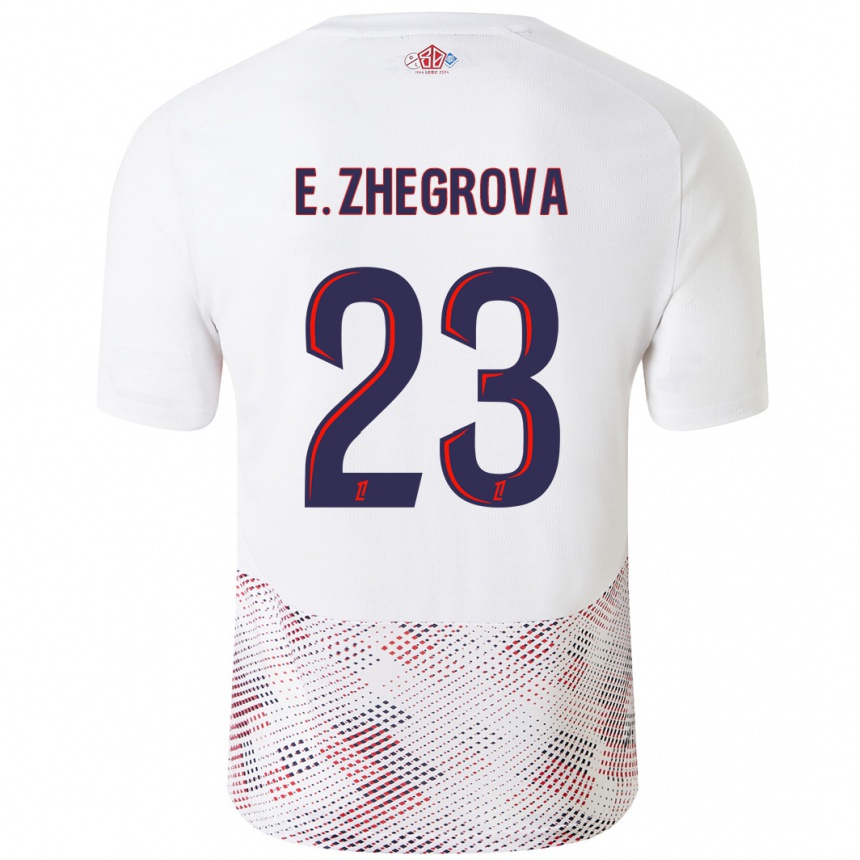 Niño Fútbol Camiseta Edon Zhegrova #23 Blanco Azul Real 2ª Equipación 2024/25 Argentina