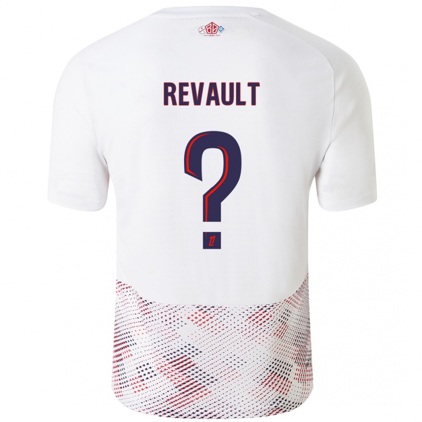 Niño Fútbol Camiseta Joris Revault #0 Blanco Azul Real 2ª Equipación 2024/25 Argentina