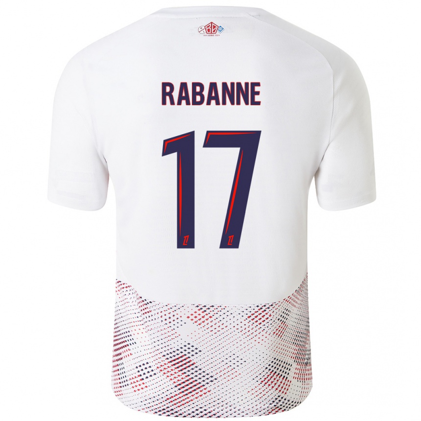 Niño Fútbol Camiseta Julie Rabanne #17 Blanco Azul Real 2ª Equipación 2024/25 Argentina