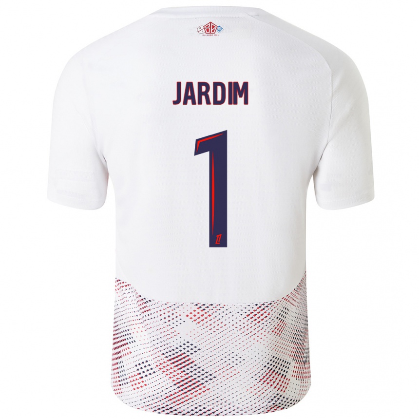 Niño Fútbol Camiseta Leo Jardim #1 Blanco Azul Real 2ª Equipación 2024/25 Argentina