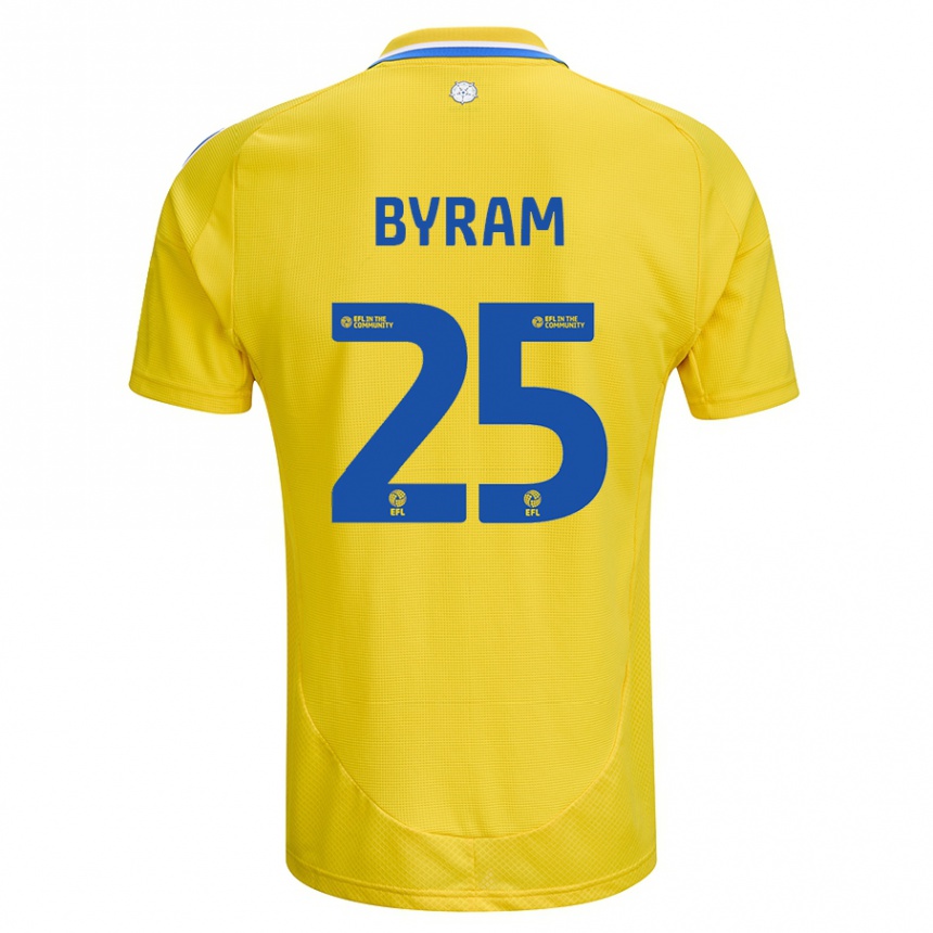 Niño Fútbol Camiseta Sam Byram #25 Amarillo Azul 2ª Equipación 2024/25 Argentina